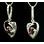 ROWAN, Celtic sterling silver earrings, garnet