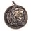 Heracles, Greek hero, pendant, zinc, antique brass finish