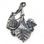 LIME LEAVES, Slavic Tree, pendant, silver 925, 10 g