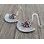 AZTEC, Silber-Ohrringe AG 925, Granat