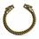 Wolf Fenrir, knitted brass bracelet
