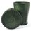 Leather cup for dice with lid - green for fishermen