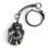 Celtic goddess keychain, zinc antique silver