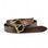 BOHEMIA medieval leather belt brown, brass colour