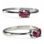 LORIEN, bague, tourmaline rose, argent 925/1000