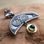 LUNA with MOLDAVITE and GARNET women's pendant, gold-plated silver