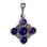 PRAGA, mittelalterlicher Anhänger, Amethyst, Silber 925/1000
