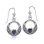 Keltisches Knotenmuster mit Amethyst, Silberohrringe