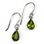 RUTH, silver earrings, peridot, Ag 925/1000
