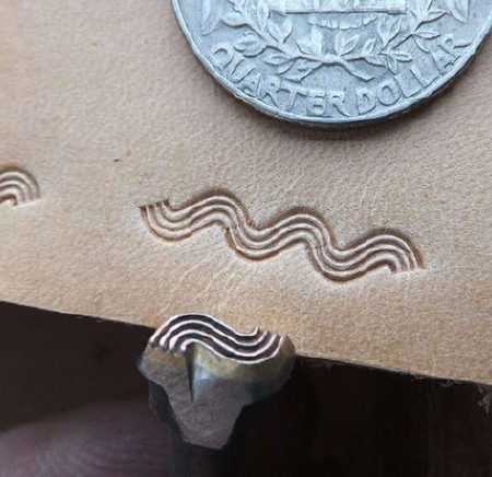 WAVE, LEATHER STAMP