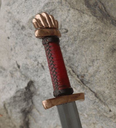 VIKING SWORD Petersen Type O, bronze pommel - wulflund.com