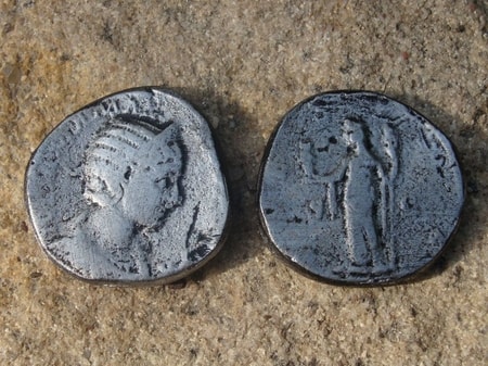 JULIA MAMEA, 220 - 235, REPLICA OF A ROMAN COIN