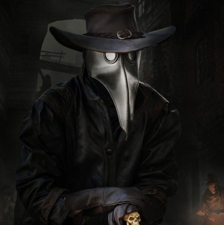 PLAGUE DOCTOR, LEATHER MASK