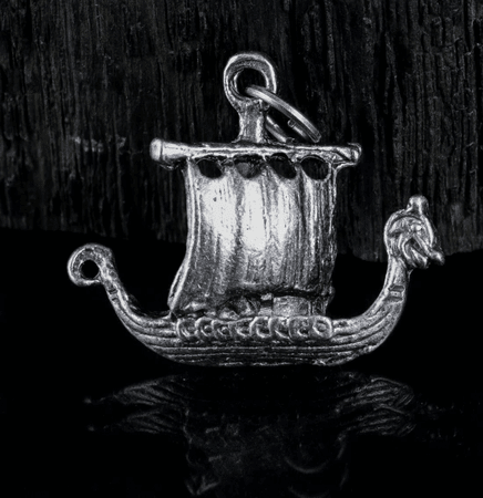 DRAKKAR, Viking dragon boat, tin pendant - wulflund.com