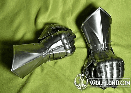 STEEL KNIGHT'S GAUNTLETS, FOR RENTAL