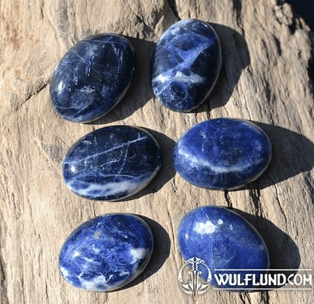 SODALITE, 25MM X 18MM OVAL CABOCHON