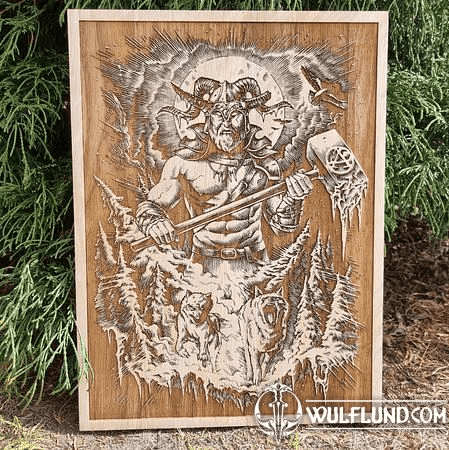 CHERNOBOG WALL DECORATION 30X40 WOOD