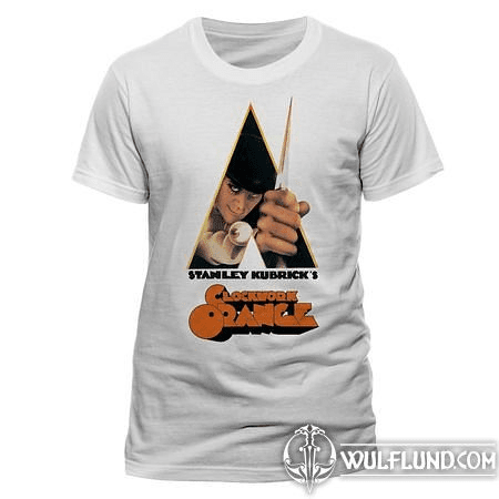 CLOCKWORK ORANGE - KNIFE, UNISEX T-SHIRT - WHITE