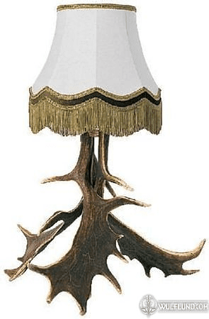 DEER ANTLER TABLE LAMP MANUFACTURER EUROPE ASIA USA ALASKA SOLID WOOD CABINETRY