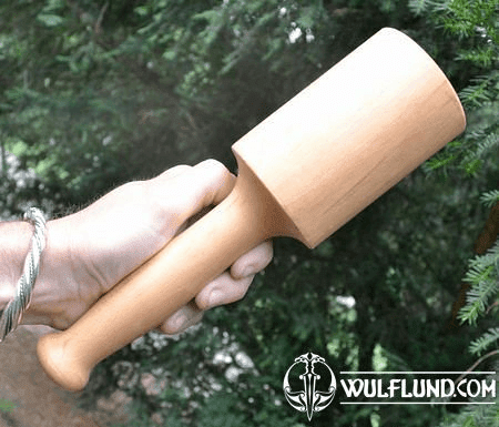 WOODEN CARPENTERS MALLET, SMALL