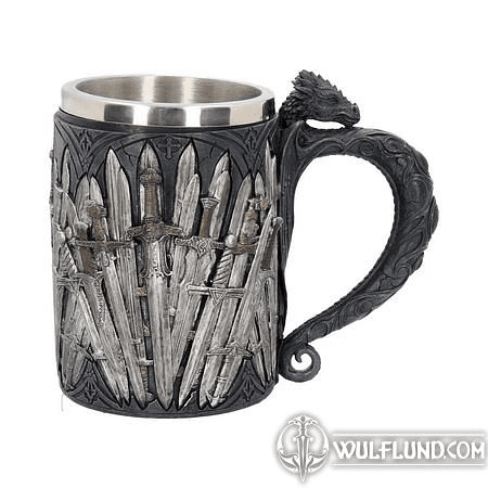 MEDIEVAL SWORD DRAGON TANKARD GOTHIC FANTASY MUG