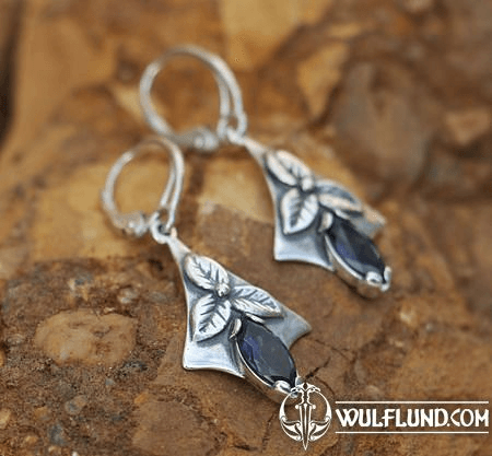 SHAMROCK, EARRINGS, SILVER, IJOLIT