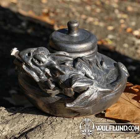 DRAKEN - TABLE OIL LAMP WITH DRAGON