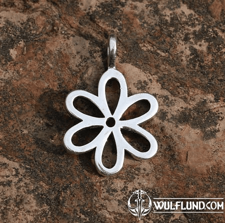 FLOWER, SILVER PENDANT