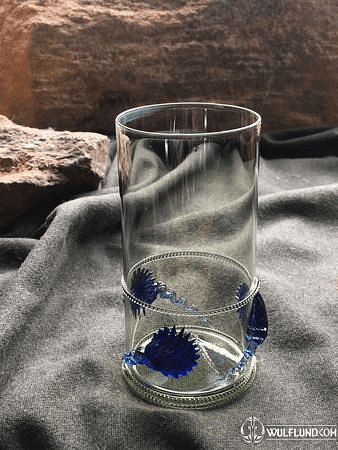 FOREST GLASS WITH SHELL DECORATION