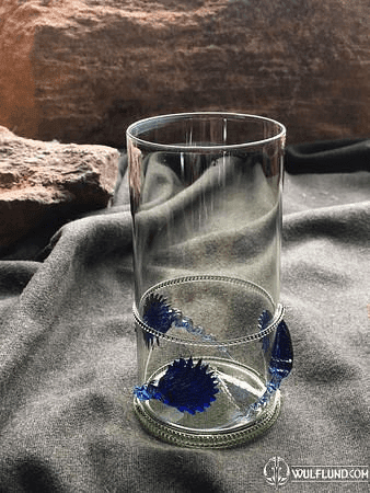 COGUILLAGE BLEU, VERRE DE FORÊT