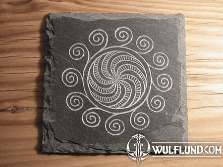 SPIRAL SLATE COASTER