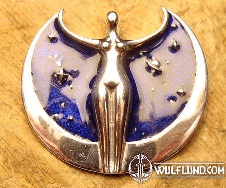 GODDESS OF SPACE, SILVER PENDANT, 13 G