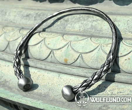 DRAGONISH, HAND FORGED STEEL TORC, TORQUES