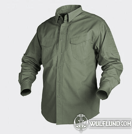 DEFENDER LONG SLEEVE SHIRT, HELIKON-TEX, OLIVE