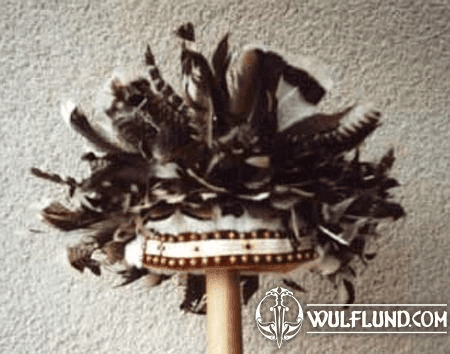 INDIAN CEREMONIAL HEADDRESS WITH FEATHERS