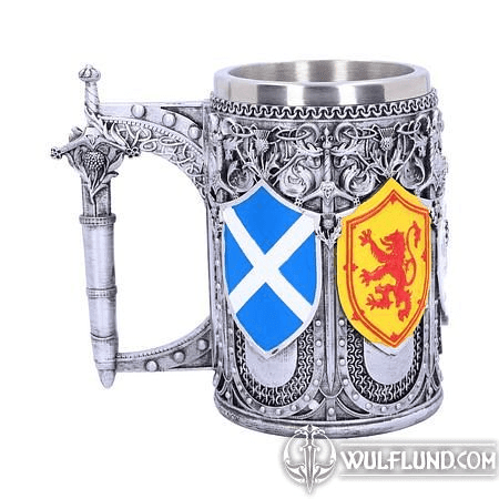 TANKARD OF THE BRAVE SCOTTISH SHIELD MUG