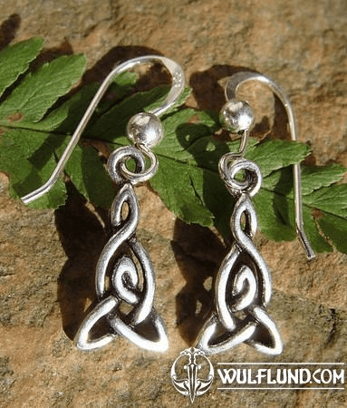 TREFOIL, SILVER EARRINGS, AG 925