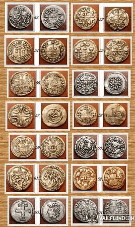 SET OF 14 HUNGARIAN COINS, REPLICA