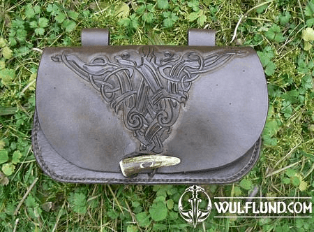 BAG WITH A CELTIC SYMBOL - HAND CARVED