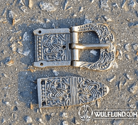 VIKING BELT SET, BUCKLE AND BELT END