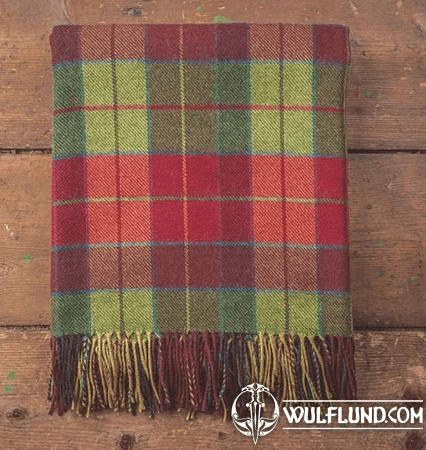 WICKLOW TARTAN, LAMBS WOOL BLANKET