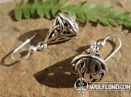 KNOTTED CONE, SILVER EARRINGS, AG 925