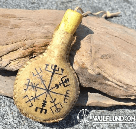 SMALL PHIAL FOR HERBS AND SMALL ITEMS, ICELANDIC RUNES