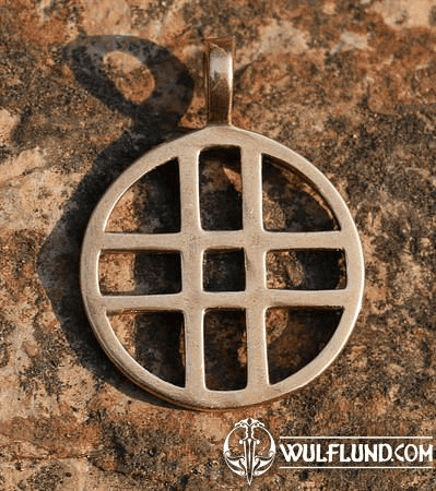 DOUBLE CROSS, BRONZE PENDANT