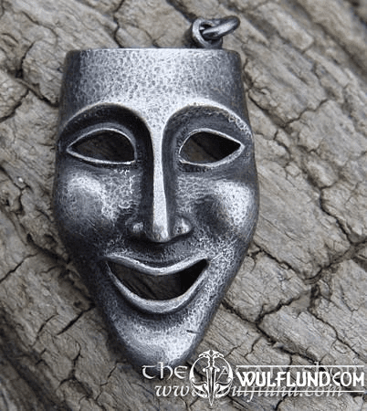 VENETIAN MASK PENDANT, COMEDY