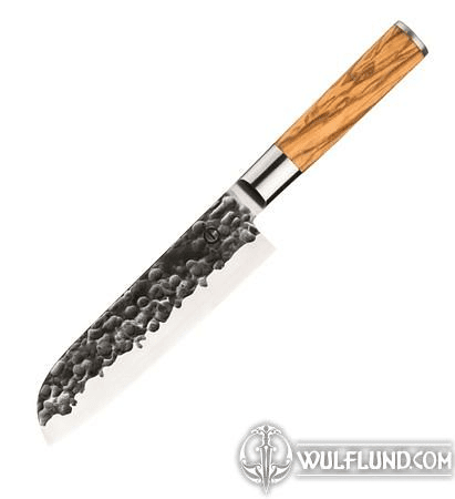 SANTOKU - FORGED OLIVE - 18CM