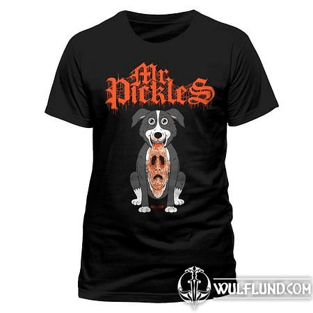 MR PICKLES - FACE, UNISEX T-SHIRT - BLACK