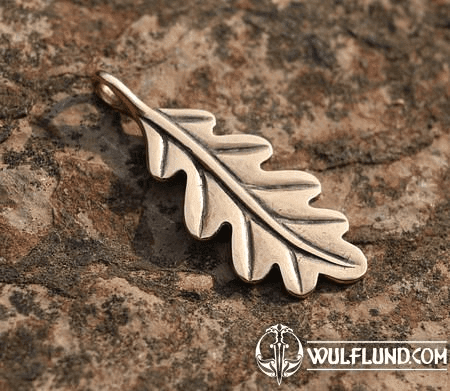 OAK LEAF, BRONZE PENDANT