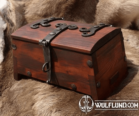 MEDIEVAL WOODEN CHEST, SMALL