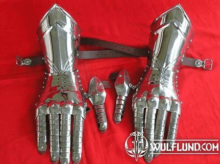 FINGER GAUNTLETS, POLISHED